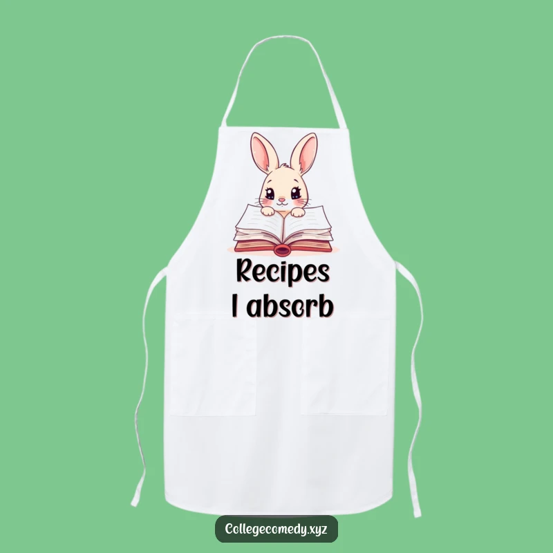 Funny Rabbit Chef Apron: Durable, Humorous Kitchen Wear, Perfect Gift for Foodie Learners