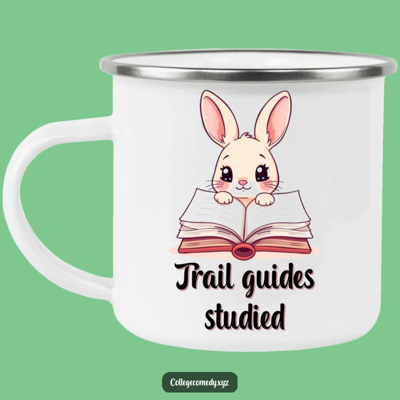 Funny Rabbit Campfire Mug: Rugged, Humorous Study Gear, Perfect Gift for Campers