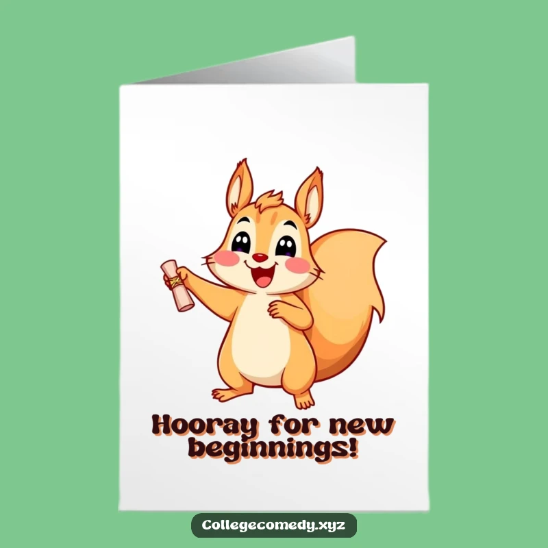 Free Printable Squirrel Birthday Card: Funny Joyful DIY Downloadable Gift