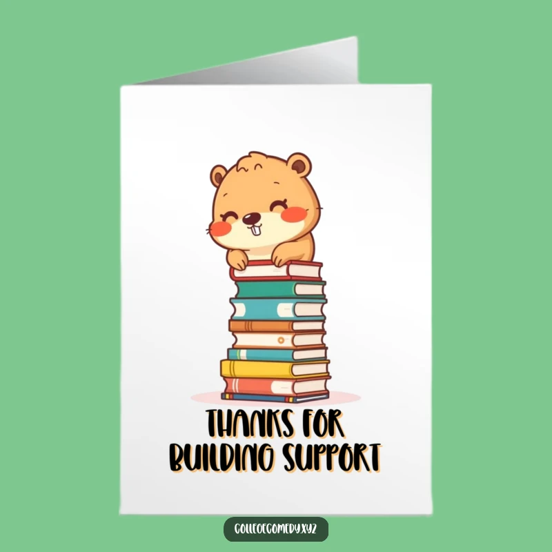 Free Printable Beaver Thank You Card: Humorous DIY Downloadable