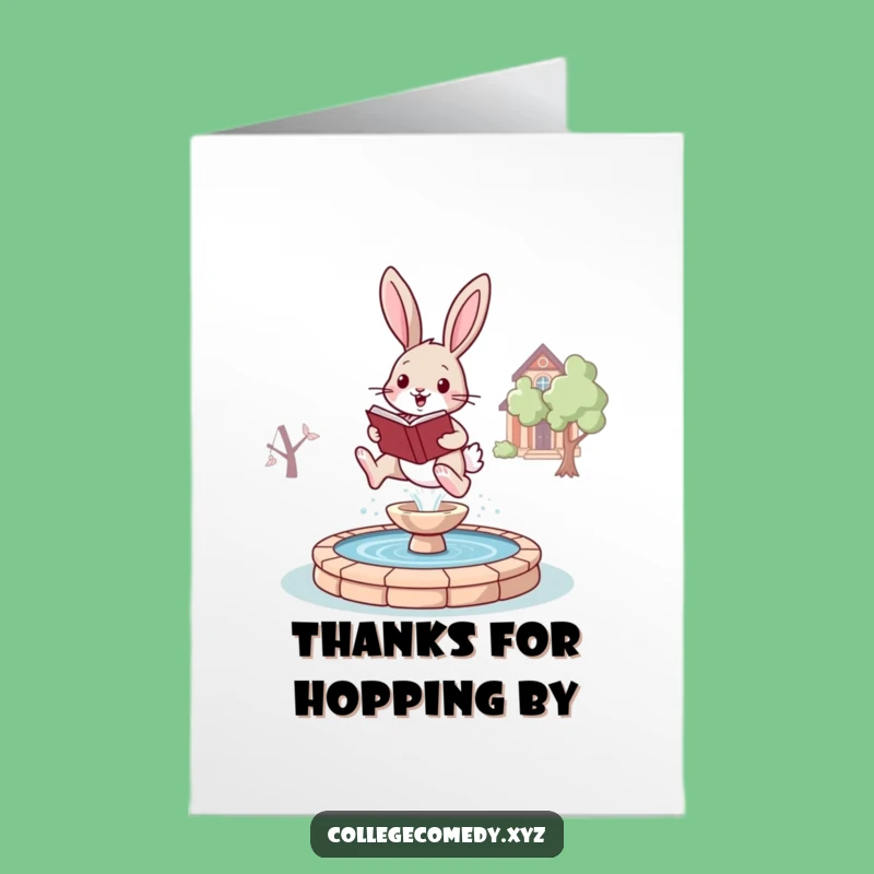 Free Printable Thank You Bunny Card: Hilarious Downloadable Gift for Support!