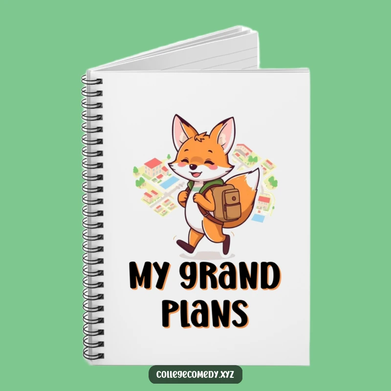Funny Campus Fox Notebook: Playful Explorer Fox, Perfect Funny Gift Journal