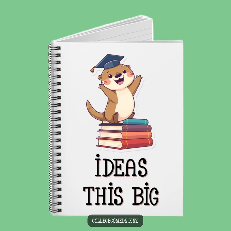 Funny Graduation Otter Notebook: Cute Leaping Scholar Otter, Perfect Funny Gift Journal